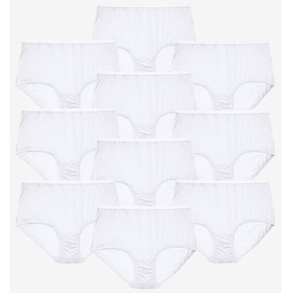 Comfort Choice Womens 10 Pack Mystery Pack Nylon Brief Plus Size 24W 26W - Picture 15 of 15